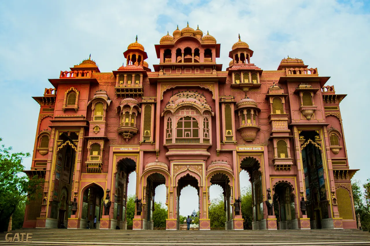 The ornate Patrika Gate in Jaipur